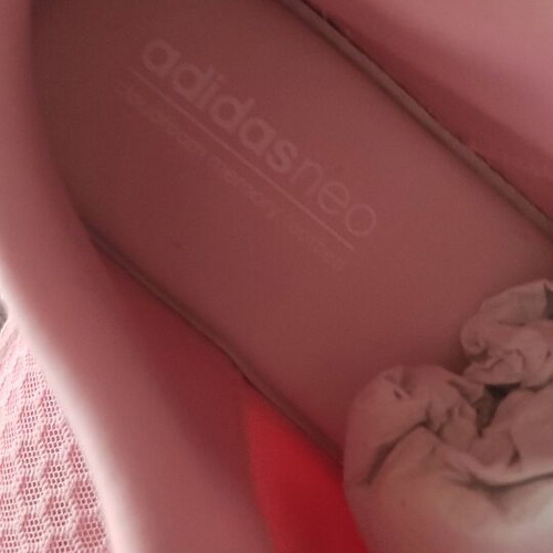 Adidas athletic shoes new, pink, size 40.5