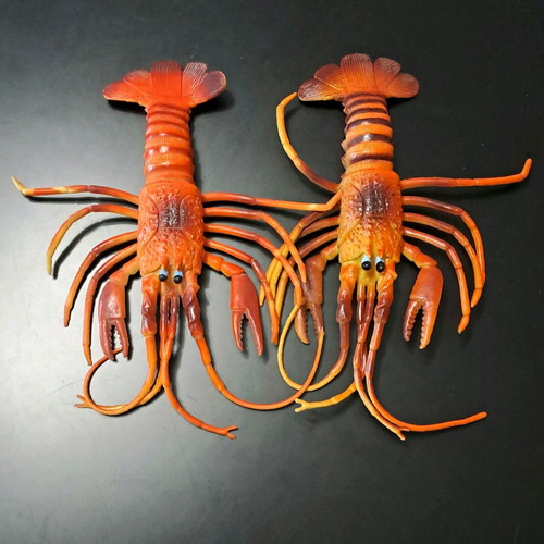 Decorative lobsters used, pair, 30cm realistic size