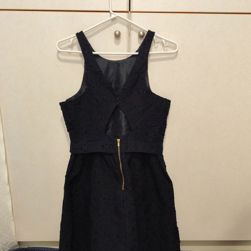 Dark blue dress H&M like new, cotton, size L