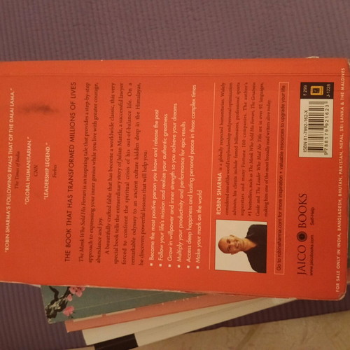 The monk who sold his Ferrari book like new, psychology, English