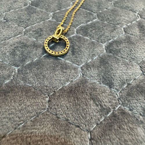 Jools gold-plated necklace made of 925 silver like new with decorative stones