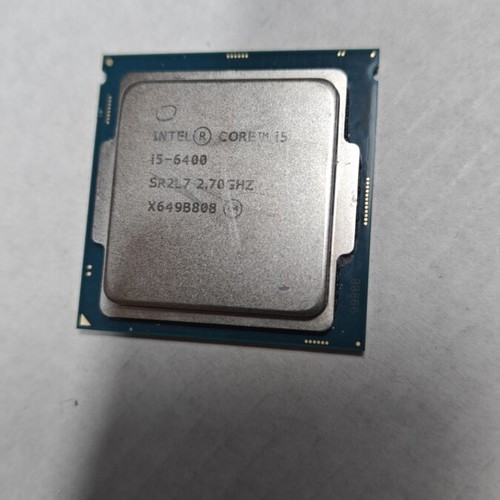 Intel Core i5-6400 CPU used, 2.70GHz to 3.30GHz, Socket LGA1151