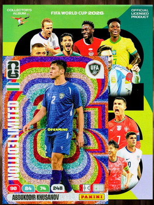 Κάρτα Khusanov limited FIFA World Cup 2026 Adrenalyn XL καινούργια