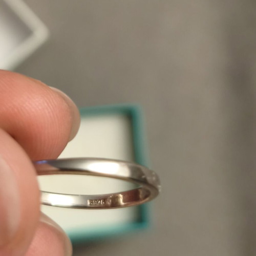 Silver ring 925 new, green, diameter 18.1mm