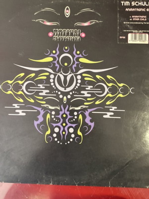 Goaxtrance record used, electronic genre, cover with wear