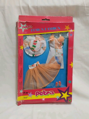 Petra Lundby '90s Orange Doll Clothes Set New