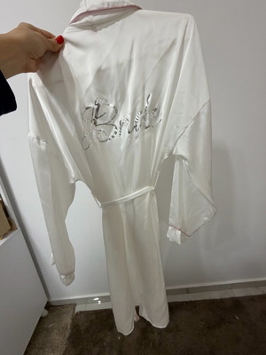 LCW satin bridal set robe and negligee size S like new