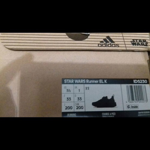 Adidas Star Wars sneakers used, size 33, black