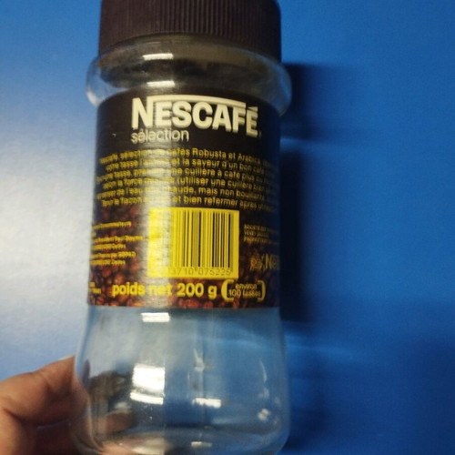 Vintage Nes Cafe glass packaging used, French