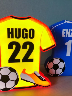 Custom football LED lamp new with name and number