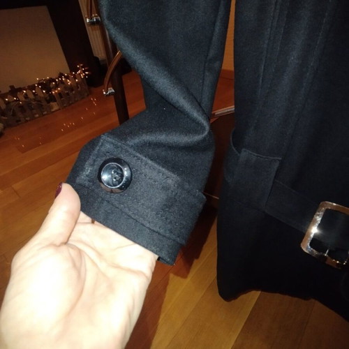 Women's coat Made in Italy like new, 75% wool, size S, black