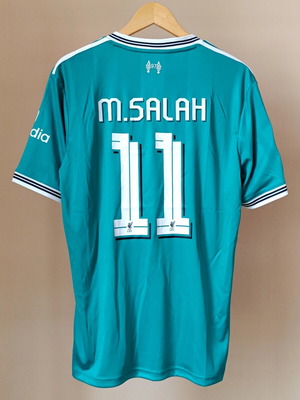 Liverpool τρίτη φανέλα ποδοσφαίρου 25/26, M.Salah #11, μέγεθος XL