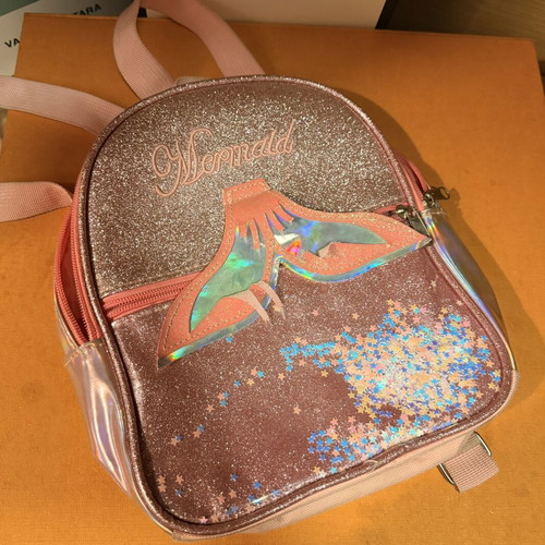 Mermaid backpack, pink, Jumbo