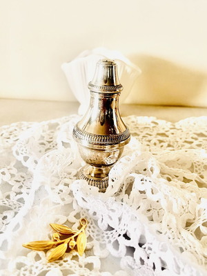 Vintage Silver-Plated Salt Shaker Empire Style like new