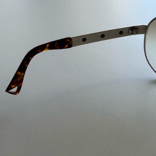 Emporio Armani 9355 sunglasses used, brown and silver