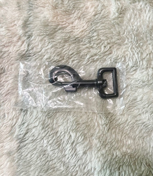 20 Μεταλλικοι Γάντζοι Snap Hook Περιστρεφόμενοι 81mm / 25mm – Μαύροι, Ιδανικοί για Λουριά Σκύλων
