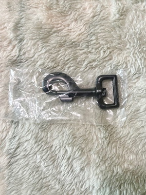20 Μεταλλικοι Γάντζοι Snap Hook Περιστρεφόμενοι 81mm / 25mm – Μαύροι, Ιδανικοί για Λουριά Σκύλων