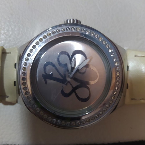 Swatch Ironi Nabab Pearly Gloss women's watch like new, beige