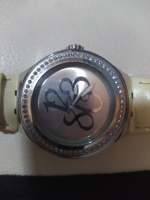 Swatch Ironi Nabab Pearly Gloss women's watch like new, beige