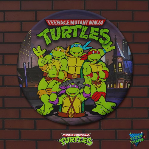 Teenage Mutant Ninja Turtles Pin Set 10 Pieces New, 3 cm