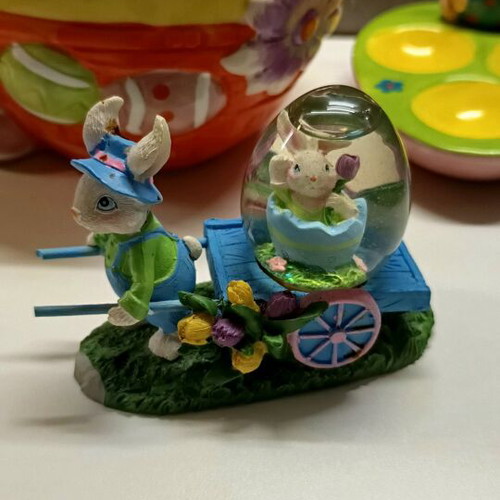 Set of 3 Easter ceramic decorations like new