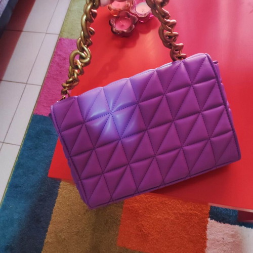 Zara shoulder bag like new, purple-lilac with gold-bronze chain