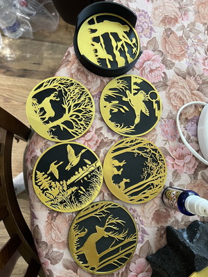 3D printed coaster set
