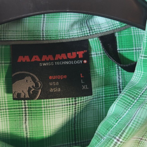 Mammut men's summer hiking shirt size L used, quick-dry fabric
