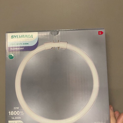 Sylvania Circline Plus fluorescent lamp, cool white 22W, pack of 5