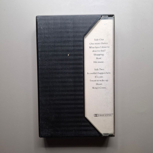 Pet Shop Boys Actually cassette tape used, pop