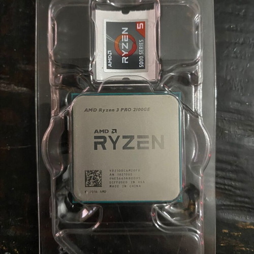 AMD Ryzen 3 2100GE Pro used processor with Ryzen 5 cooler