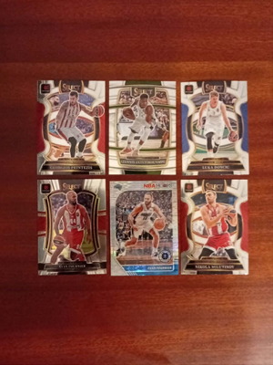 Olympiakos 6 basketball cards lot Doncic-Giannis