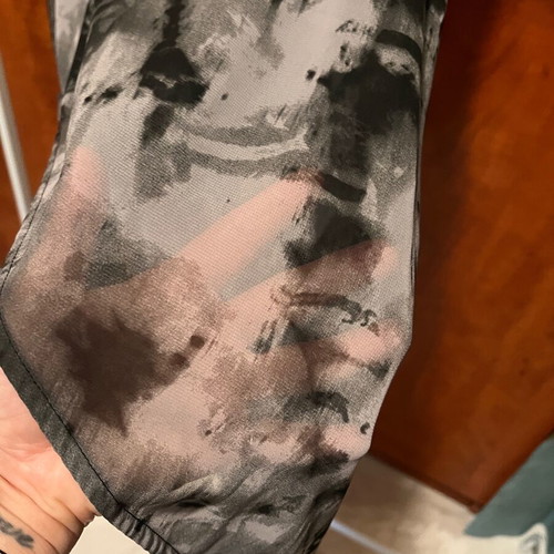 H&M Divided Tie-Dye Print Shirt like new, size S, black and grey