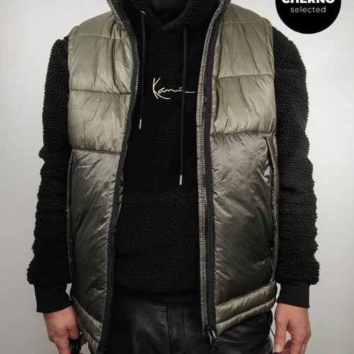 DRYKORN Veron Quilted Puffer Vest new, size L•XL, green