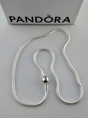 Pandora Snake Chain Moments Necklace 45 cm Silver 925 New