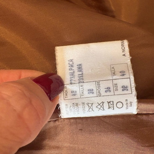 Salviati coat like new with mink fur, size M, beige