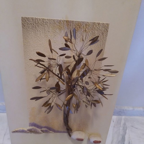 Olive tree painting like new, height 65 cm, width 43 cm