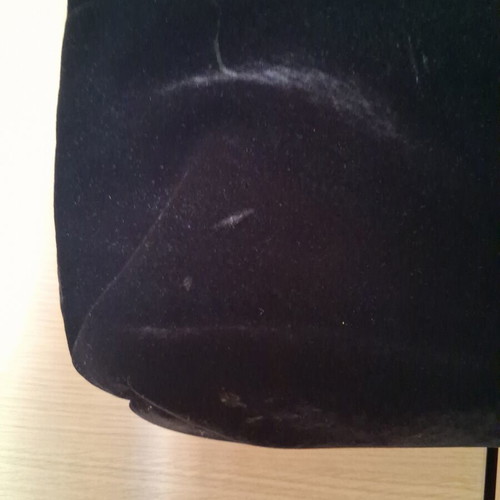 Armani Exchange clutch bag used, black velvet