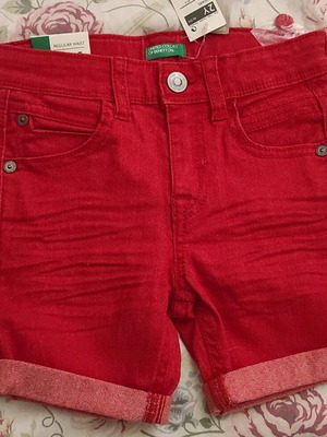 NEW BENETTON DENIM SHORTS FOR 2 YEARS