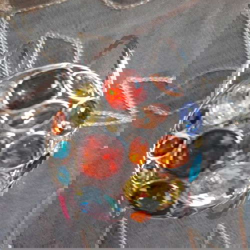 Βραχιόλι Swarovski σε άριστη κατάσταση με χρωματιστές κρυστάλλινες πέτρες, 6εκ