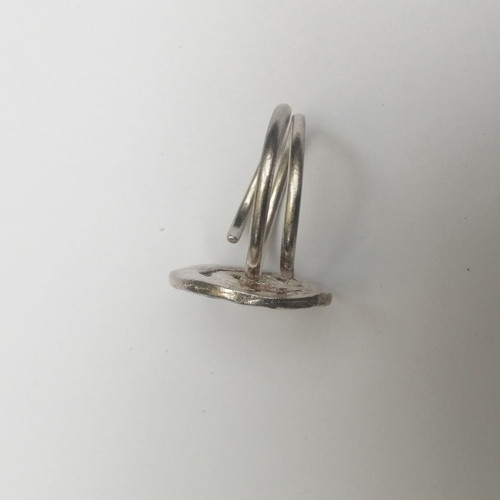 Silver ring 985 with permanent enamel handmade