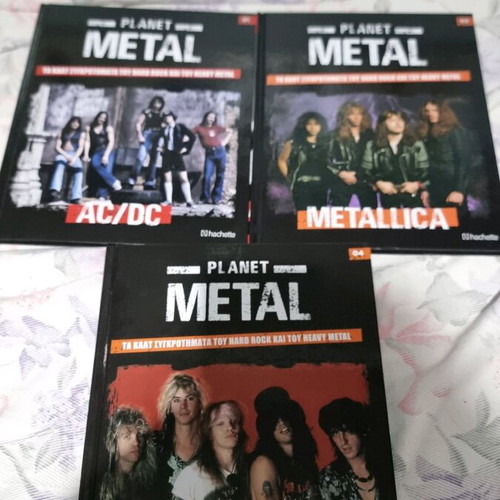 Planet Metal books new, AC/DC, Metallica, Guns N Roses