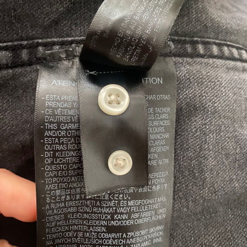 Zara black denim men's shirt small like new