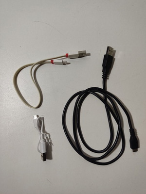 Καλώδια USB micro Type B σαν καινούργια, πακέτο 3