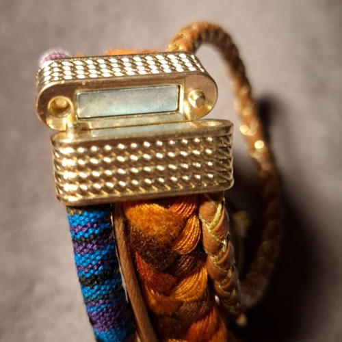 Wristwatch new women's brown multicolor with Paris design