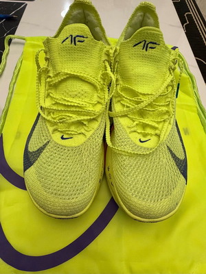 Nike Air Zoom AlphaFly Next 3% used yellow athletic shoes No43