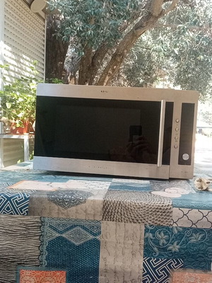 AEG Microwave Oven with Grill 900W Inox like new