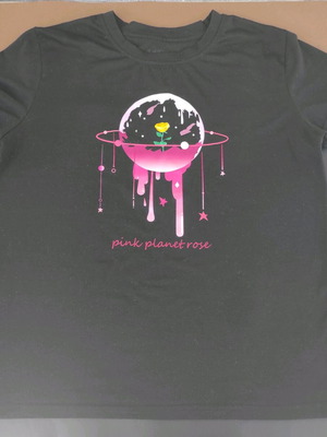 Women’s t shirt with print used, size L, black Shein