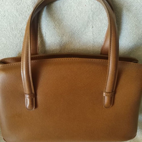 Vintage tote handbag, brown, classic design