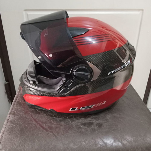 LS2 FF385 C1 Carbon helmet used, small size, carbon fiber